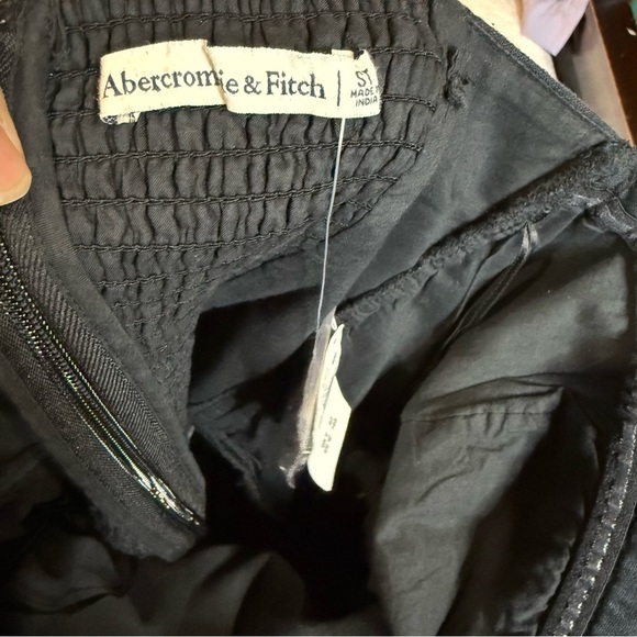 Abercrombie & Fitch Black Strapless Jumpsuit Flare - Picture 5 of 13